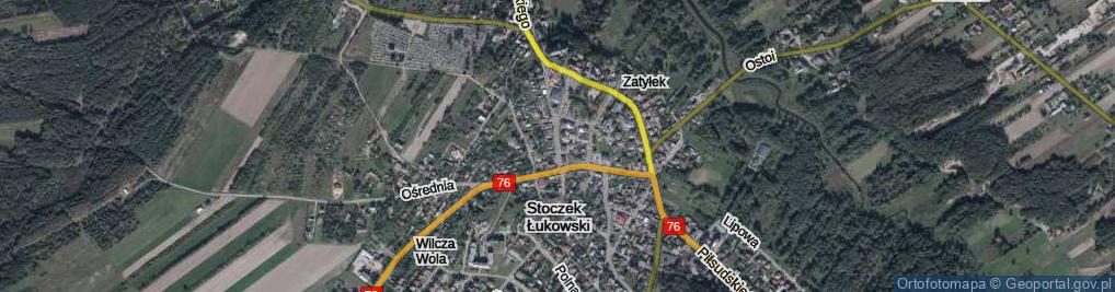 Zdjęcie satelitarne 2 Armii Wojska Polskiego ul.